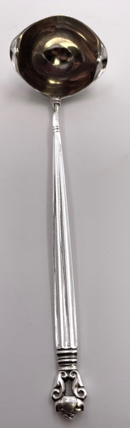 Georg Jensen Sterling Silver Cream Ladle in Acorn Pattern with Double Spout