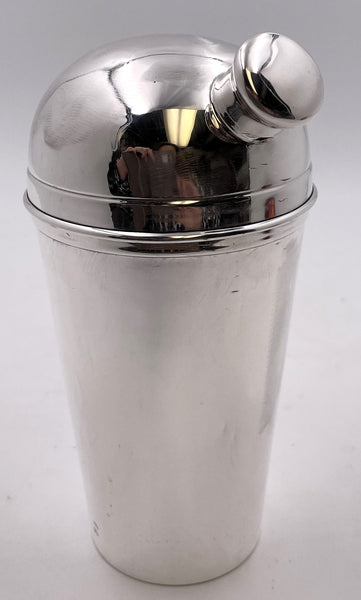 Napier Sterling Silver Cocktail Shaker in Mid-Century Modern Style