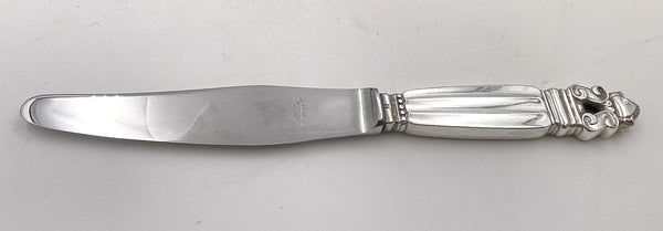 Georg Jensen 52-Piece Sterling Silver Flatware Set in Acorn Pattern