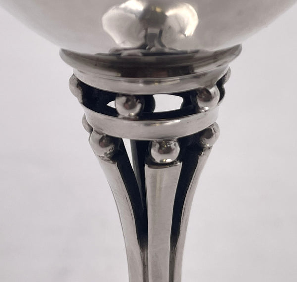 Pair of Georg Jensen Sterling Silver Goblets/ Kiddush Cups #532A