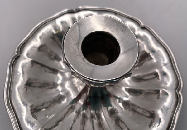Buccellati Italian Sterling Silver Hammered Chamberstick