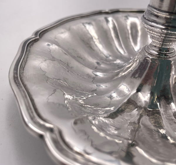 Buccellati Italian Sterling Silver Hammered Chamberstick