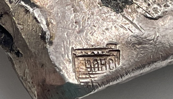 Jacob Hull Silver Necklace in Brutalist Style