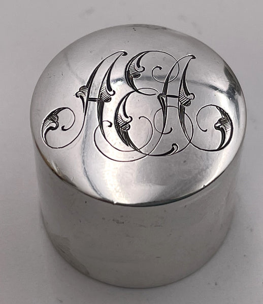 Royal Worcester Sterling Silver Topped 1886 Perfume Bottle/ Scent Vial