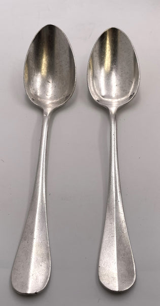 Christofle Normandie Pair of Silver Tablespoons "CGT" French Line