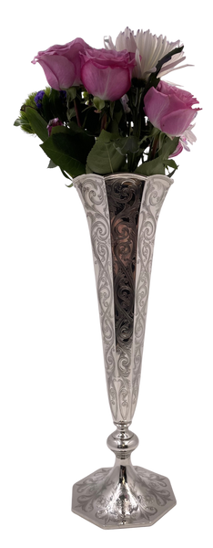 Gorham Tall Sterling Silver Vase from Late 19th Century