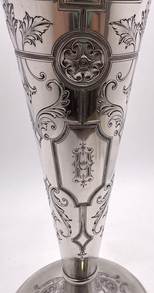 Black, Starr & Frost Sterling Silver Trumpet Vase