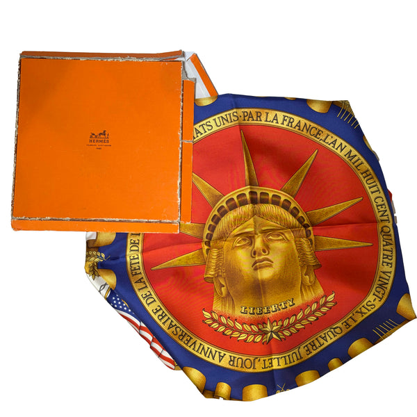 Hermes Liberty 1986 Silk Scarf 90 cm New in Box