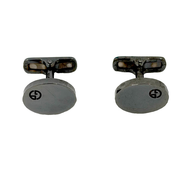 Pair of Giorgio Armani Sterling Silver Cufflinks New in Box