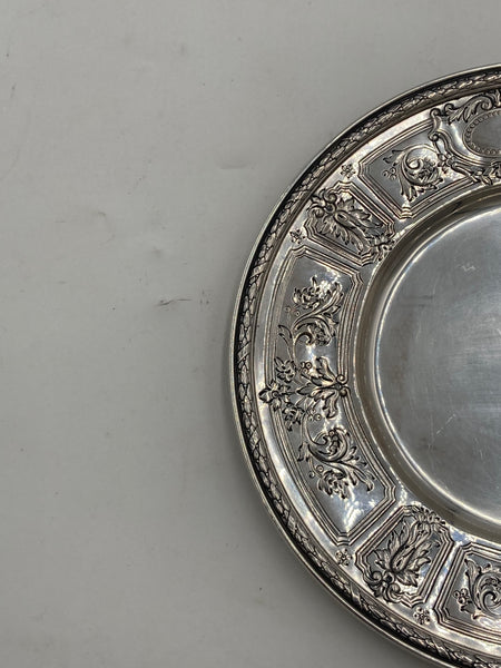 Gorham Set of 12 Sterling Silver Bread/ Dessert Plates in Maintenon Pattern from 1926