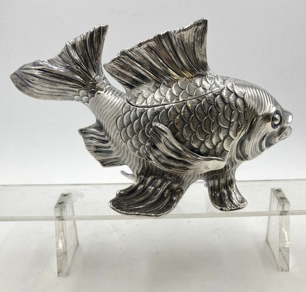 Buccellati Sterling Silver Fish Tureen / Covered Dish