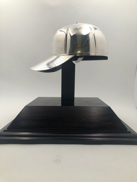 Pair of Sterling Silver Baseball Cap Life Size  One-of-a-Kind By Wallace For Nomar Garciaparra-Boston Red Sox