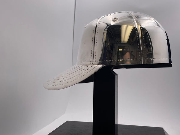 Pair of Sterling Silver Baseball Cap Life Size  One-of-a-Kind By Wallace For Nomar Garciaparra-Boston Red Sox
