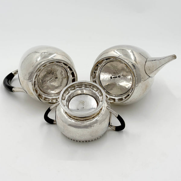 Georg Jensen Sterling Silver 3-Piece Coffee Set in Pattern #34