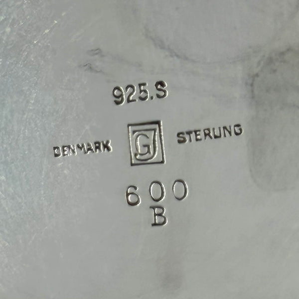 Georg Jensen by Nielsen Sterling Silver 4-Piece Coffee Set Pyramid Pattern #600
