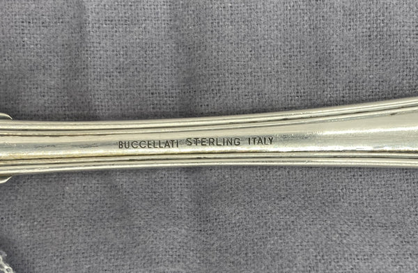 Buccellati Sterling Silver Flatware Set Milan Pattern