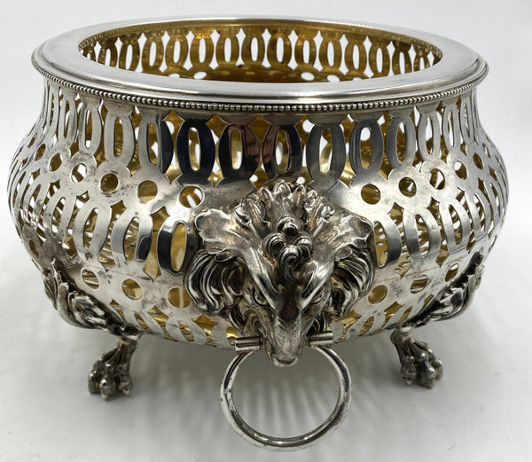 Tiffany & Co. Gilt Sterling Silver Centerpiece/ Rose Bowl