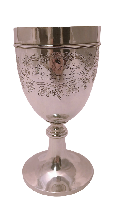 Early American Coin Silver Goblet