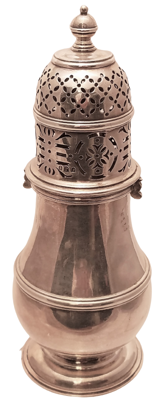 English Sterling Silver Muffineer / Sugar Shaker