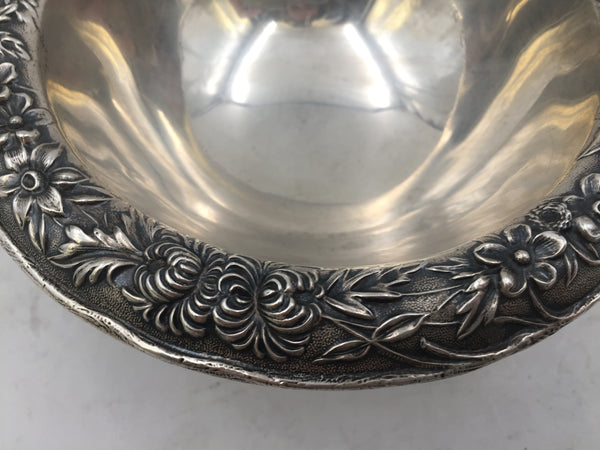 Kirk & Son Repousse Sterling Silver Footed Dessert Bowl