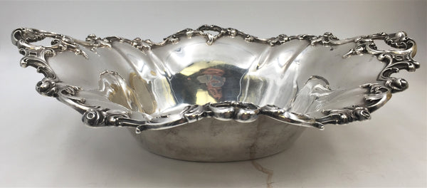 Pair of Wallace Sterling Silver Centerpieces Bowls Possibly in Grande Baroque Pattern