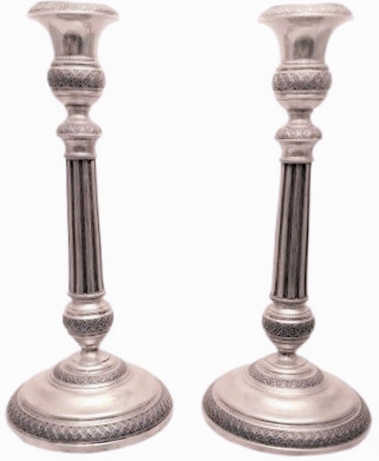 Silver Continental Candlesticks