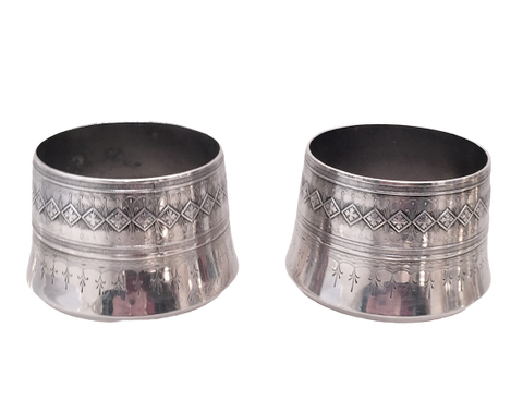 Pair of Whiting & Co Sterling Silver Planters / Vases