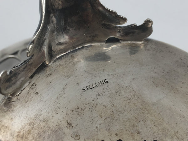 Marcus & Co Sterling Silver Pierced Flower Fruit Basket Bowl