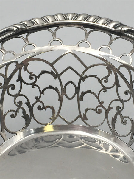 Marcus & Co Sterling Silver Pierced Flower Fruit Basket Bowl