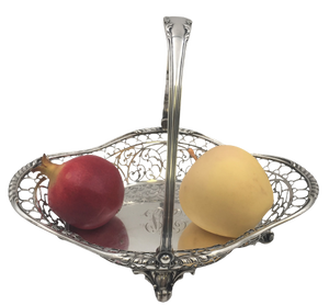 Marcus & Co Sterling Silver Pierced Flower Fruit Basket Bowl