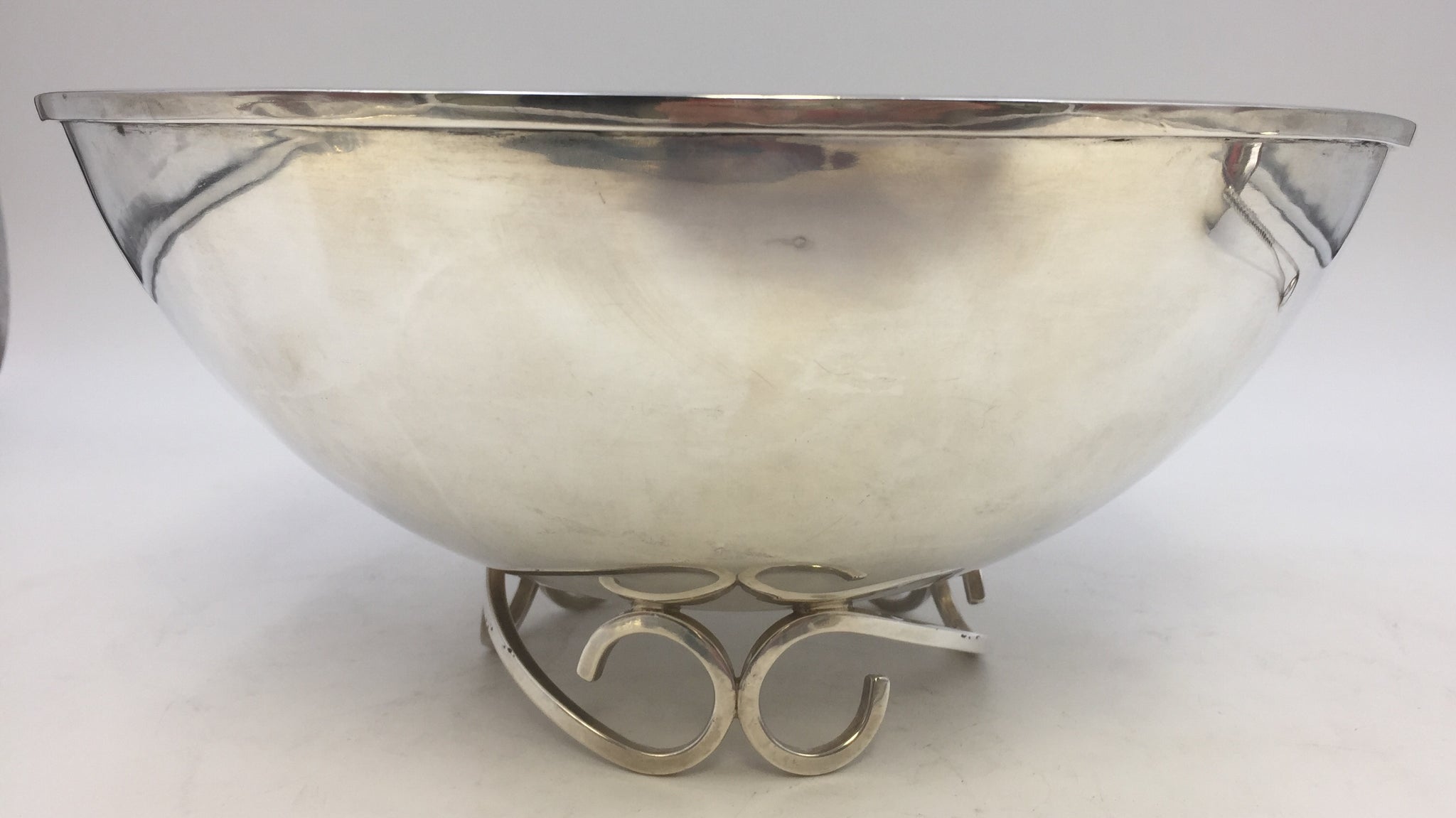 Sterling Silver Centerpiece Bowl with Ladle by Sciarrotta