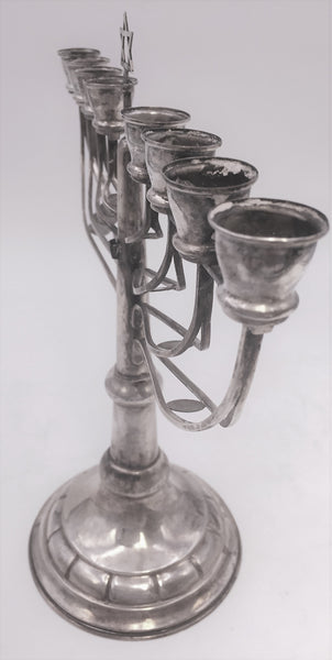 Continental Silver Austrian Hannukah Menorah