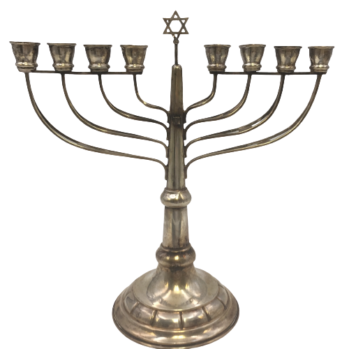 Continental Silver Austrian Hannukah Menorah