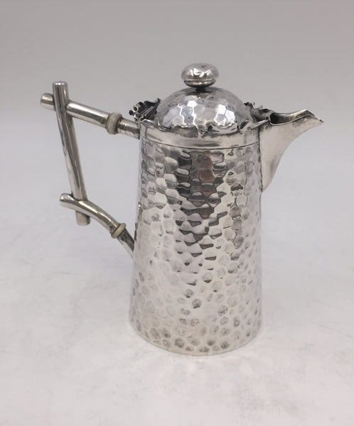 Continental Silver Demitasse Tea / Coffee Set by Hugo Böhm in Modernist Bauhaus Style