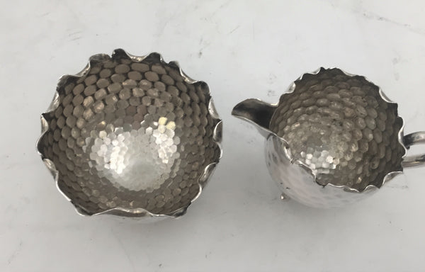 Continental Silver Demitasse Tea / Coffee Set by Hugo Böhm in Modernist Bauhaus Style