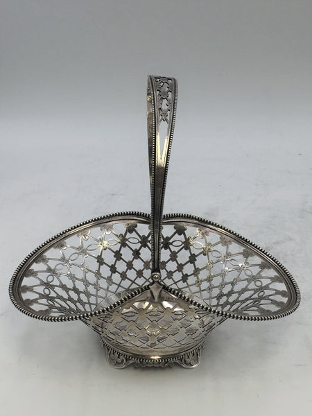 Sterling Silver Pierced Fruit / Flower Centerpiece Basket