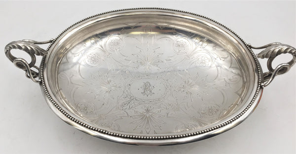 Austrian Continental Silver 19th Century Ornate Centerpiece Bowl