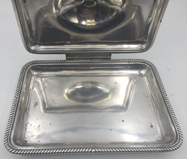 Garrard English Sterling Silver 1806 Georgian Covered Cheese Warmer Dish