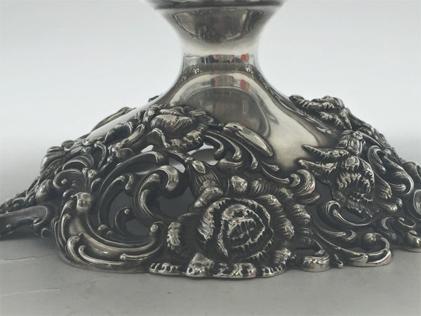 Black, Starr & Frost Sterling Silver Footed Compote Bowl in Art Nouveau Style