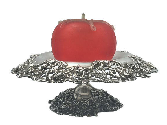 Black, Starr & Frost Sterling Silver Footed Compote Bowl in Art Nouveau Style