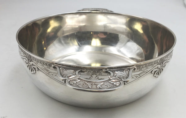 French 0.950 Sterling Silver Bowl from the Late 19th / Early 20th Century with German Import Marks