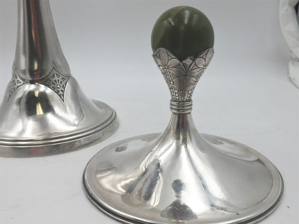 German Continental Silver and Onyx Monumental Trophy in Art Deco Style