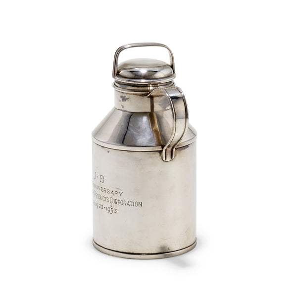 Black, Starr & Gorham Sterling Silver Bar Cocktail Shaker in Mid-Century Modern Style
