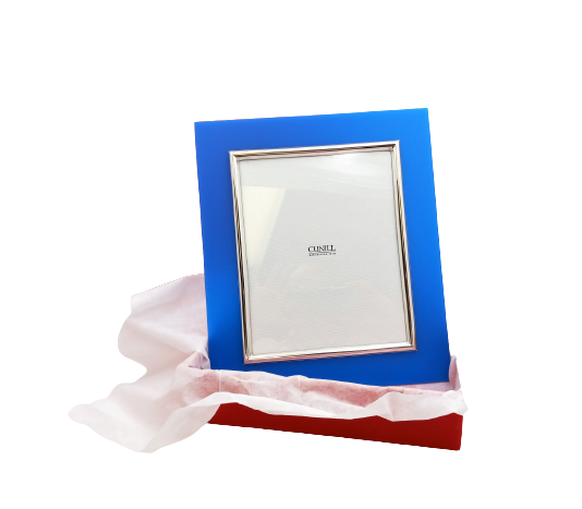 Modern Silver & Blue (Possibly) Bakelite 8 x 10 Frame-Brand New in Original Box