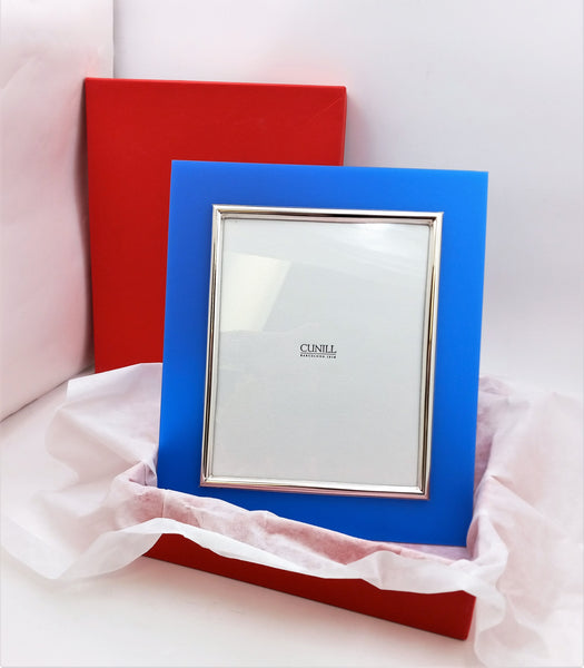 Modern Silver & Blue (Possibly) Bakelite 8 x 10 Frame-Brand New in Original Box