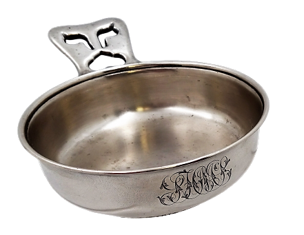 Tiffany & Co. Aesthetic Sterling Silver Porringer Dish --circa 1880s Serveware