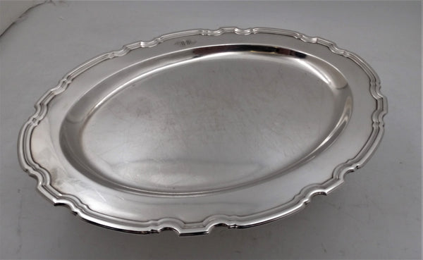 Tiffany & Co. Sterling Silver 1924 Platter Tray in Hampton Pattern & in Art Deco Style