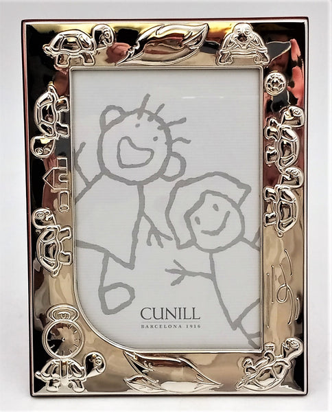 Cunill Sterling Silver Child Turtle Picture Frame -- New In Box