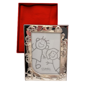 Cunill Sterling Silver Child Turtle Picture Frame -- New In Box