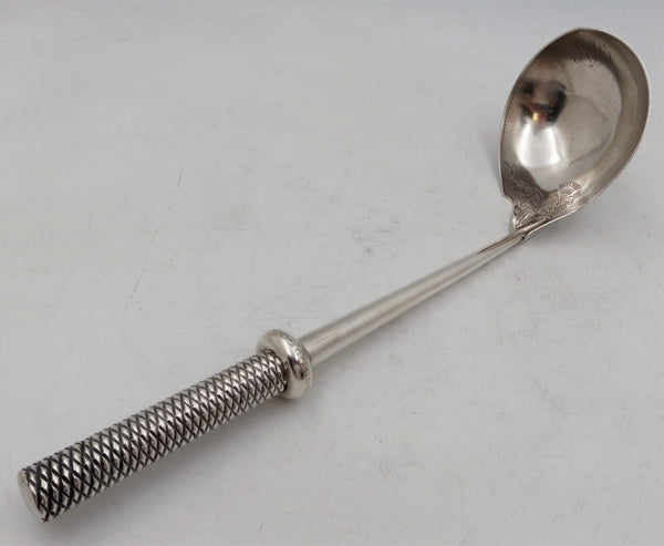 Rare Gorham Sterling Silver Monumental 14'' 19th Century Soup / Punch Ladle